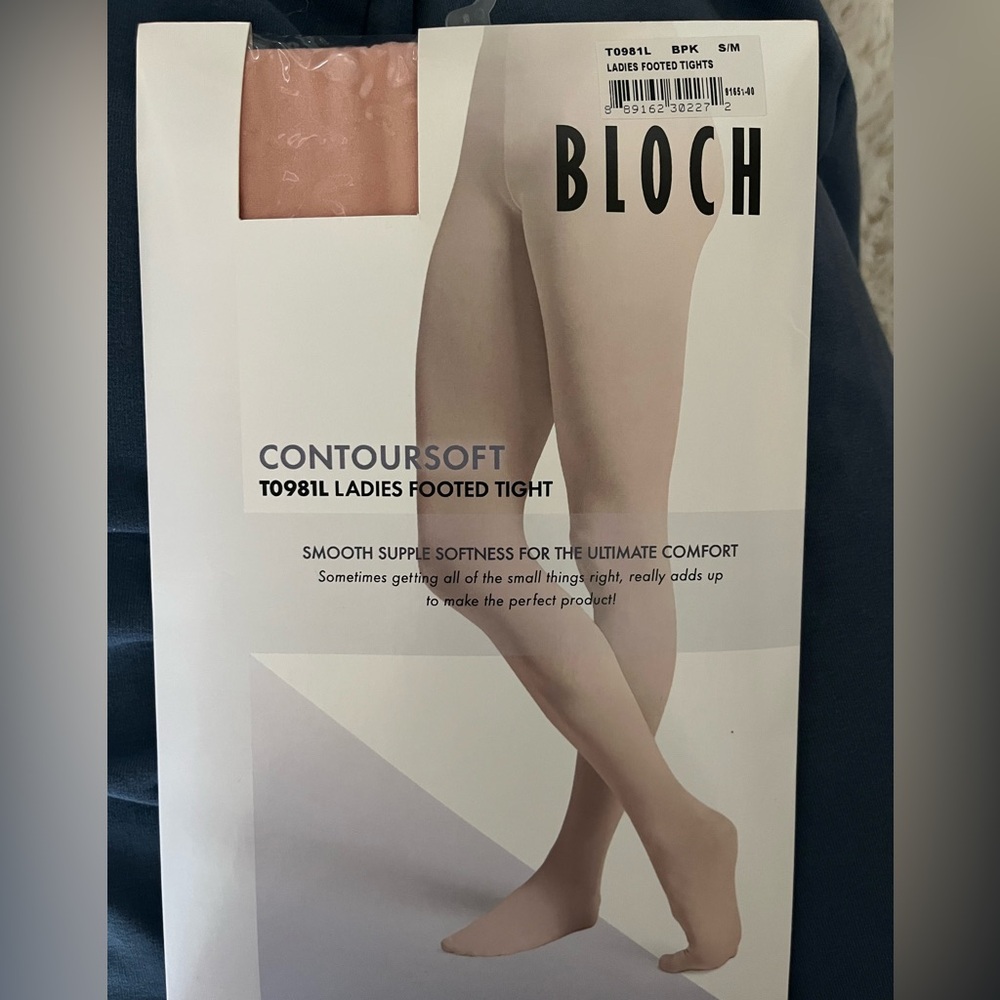Bloch ContourSoft Ladies Footed Tights - Light Pink